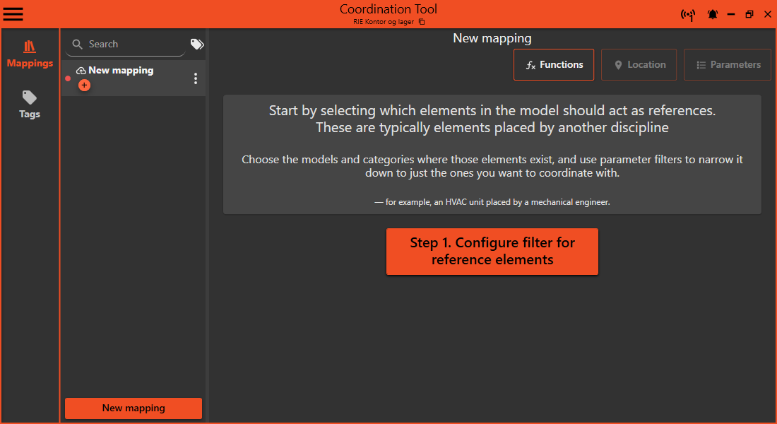 Getting started step 1